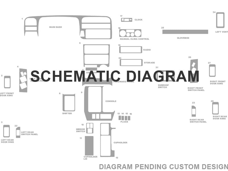 isuzu custom Dash Kit Diagram