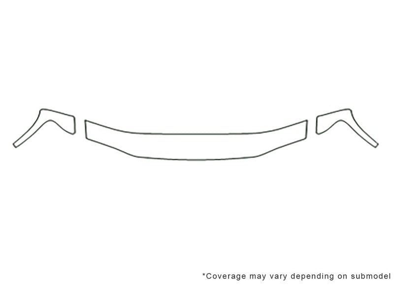 i-series 3M Clear Bra Hood Precut PPF Diagram