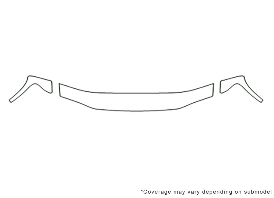 i-series Avery Dennison Clear Bra Hood Precut PPF Diagram