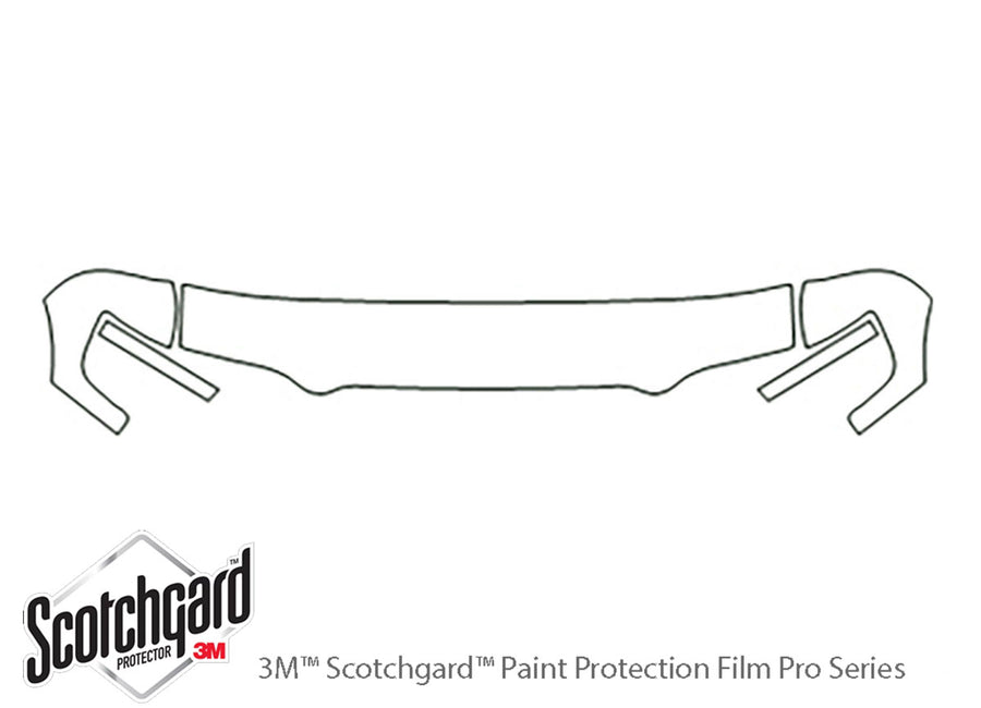 trooper 3M Clear Bra Hood Precut PPF Diagram