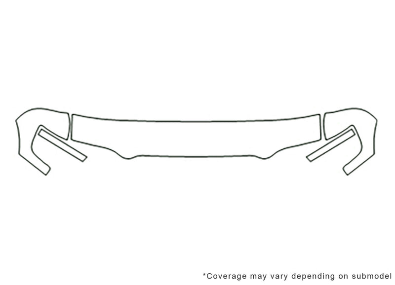trooper 3M Clear Bra Hood Precut PPF Diagram