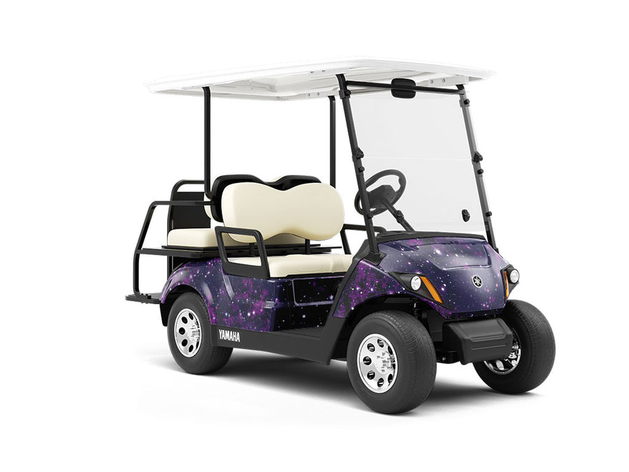 Its Purps Science Fiction Wrapped Golf Cart