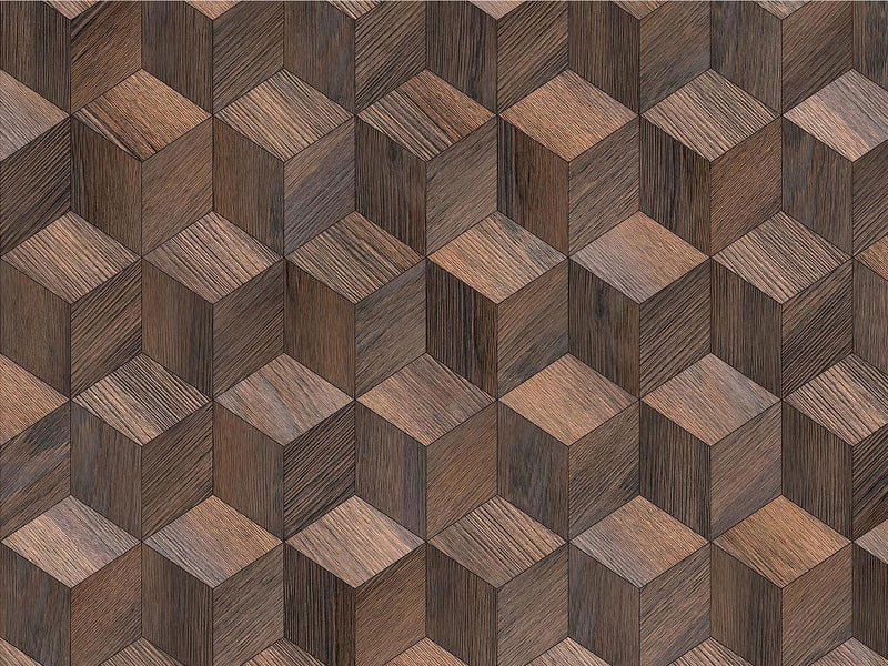 Jacobean Stain Wooden Parquet Vinyl Wrap Pattern~Rwraps Series 914 Digitally Printed Vinyl Wrap~0