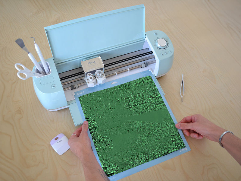 Jade Distortion Technology Vinyl Film Pattern Size 12 inch Scale~Rwraps Jade Distortion Technology Sizing Chart~3
