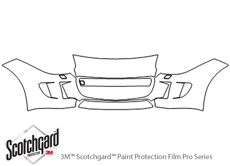 f-type 3M Clear Bra Bumper Precut PPF Diagram