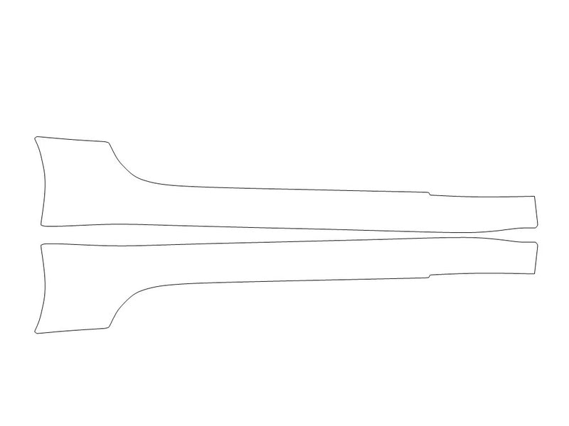 f-type 3M Clear Bra Door Cup Precut PPF Diagram
