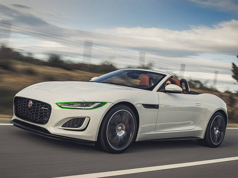 jaguar f-type 2021-2024 Headlight Protection Installation Location