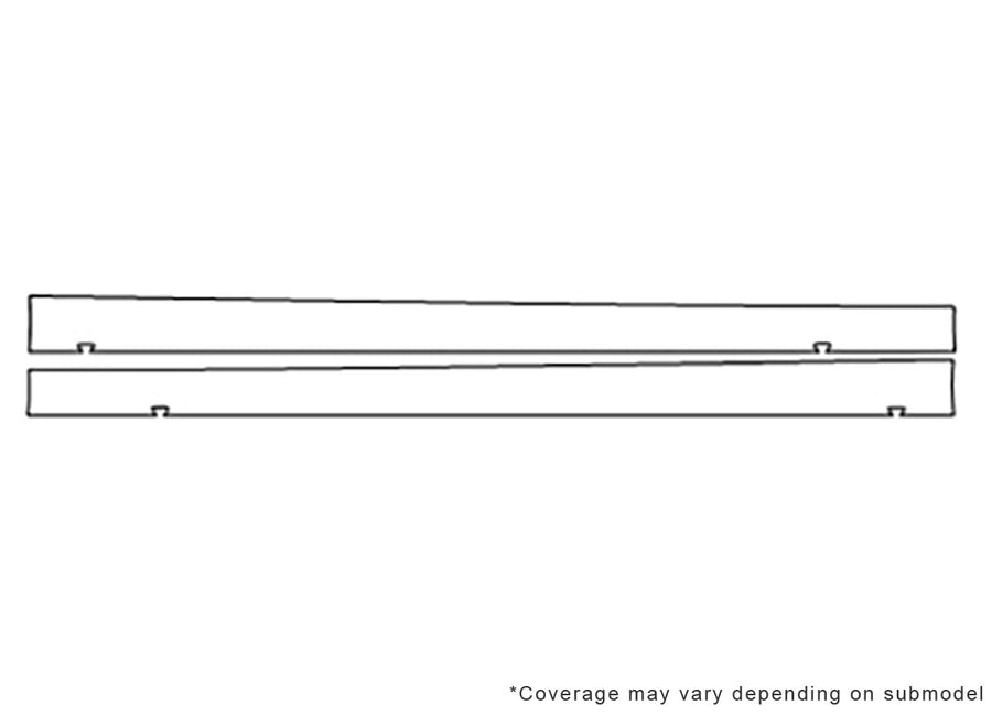 x-type 3M Clear Bra Door Cup Precut PPF Diagram