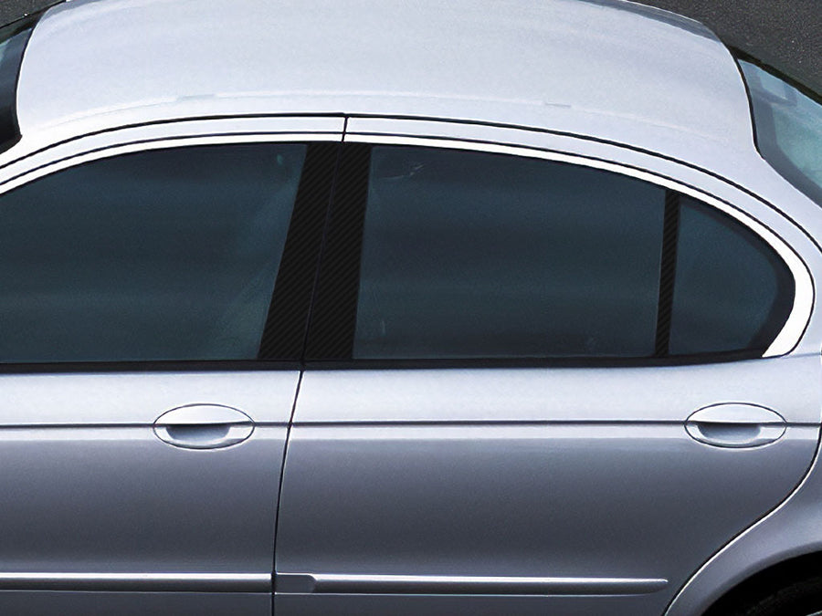 jaguar x-type 2002-2008 Carbon Fiber Pillar Cover Diagram