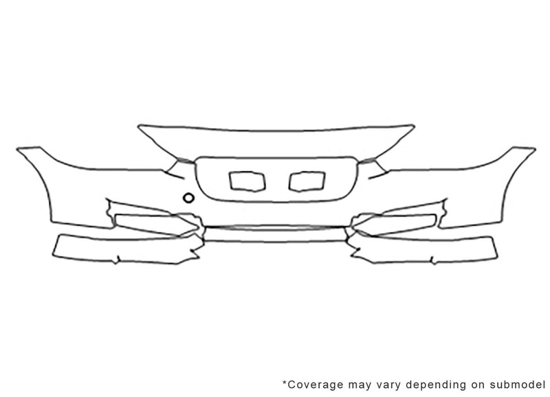 xe 3M Clear Bra Bumper Precut PPF Diagram