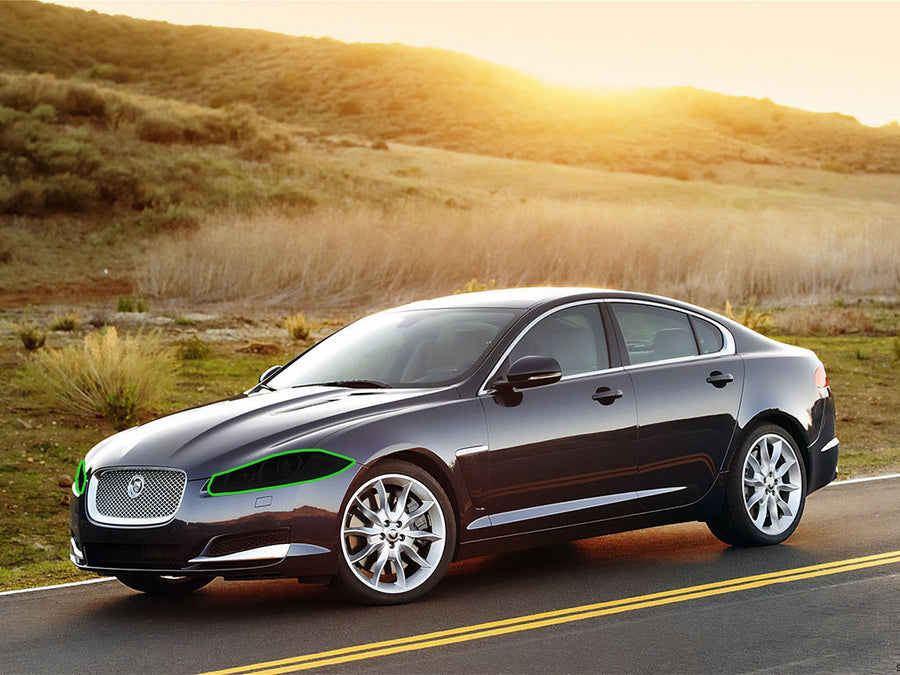 jaguar xf 2009-2012 Headlight Tint Location