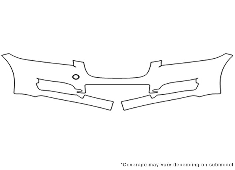 xf Avery Dennison Clear Bra Bumper Precut PPF Diagram