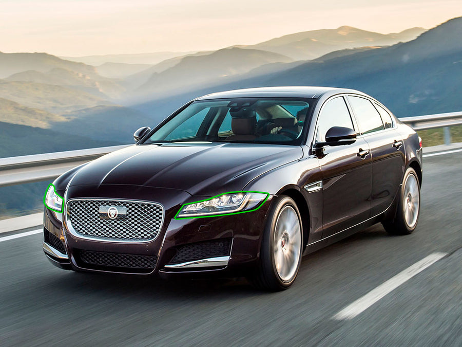jaguar xf 2013-2015 Headlight Protection Installation Location