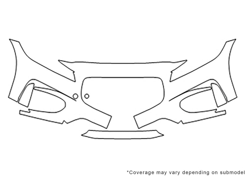 xf 3M Clear Bra Bumper Precut PPF Diagram