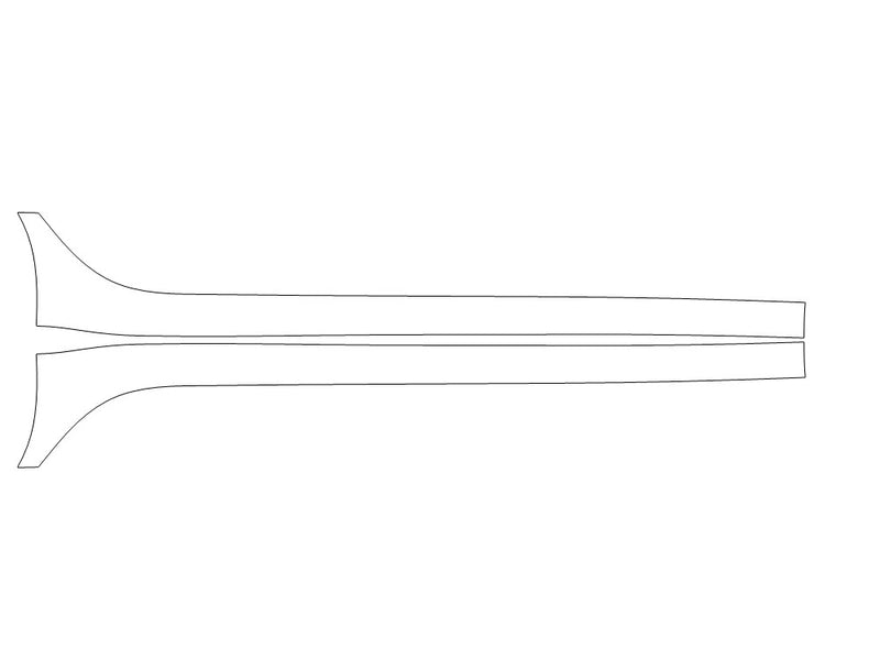 xf Avery Dennison Clear Bra Door Cup Precut PPF Diagram