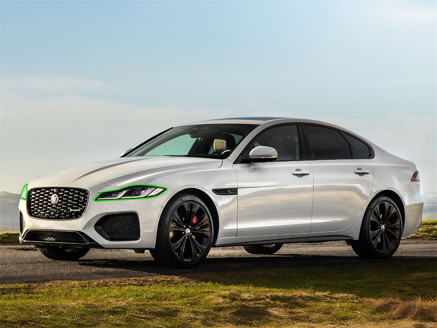 jaguar xf 2021-2024 Headlight Protection Installation Location