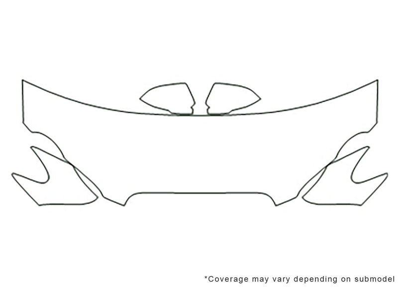 xf xfr Avery Dennison Clear Bra Hood Precut PPF Diagram