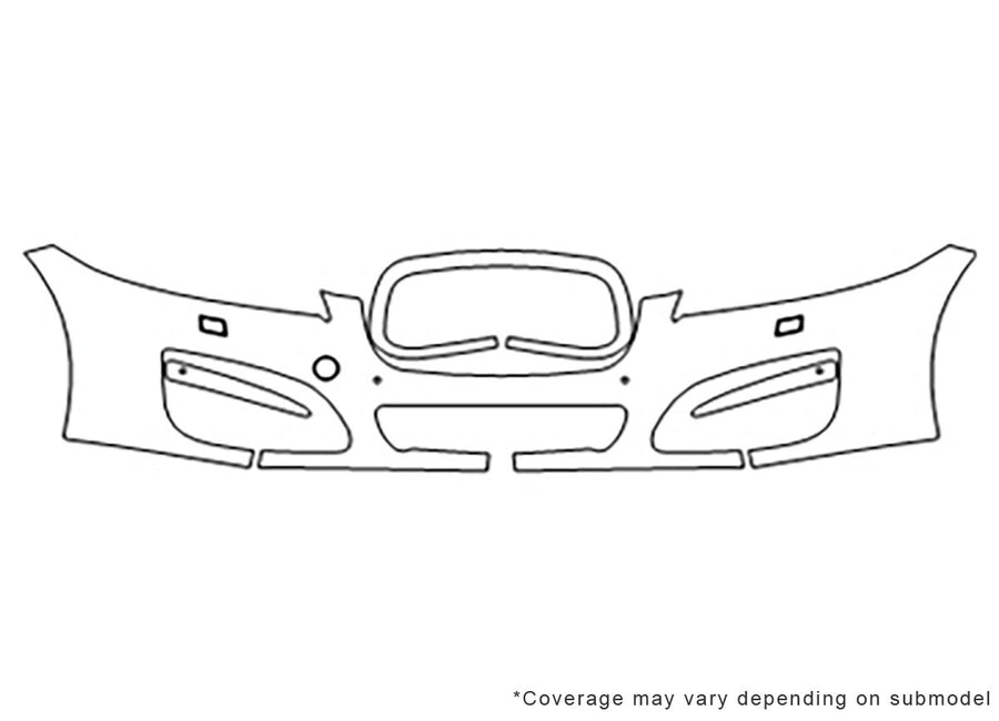 xf xfr Avery Dennison Clear Bra Bumper Precut PPF Diagram