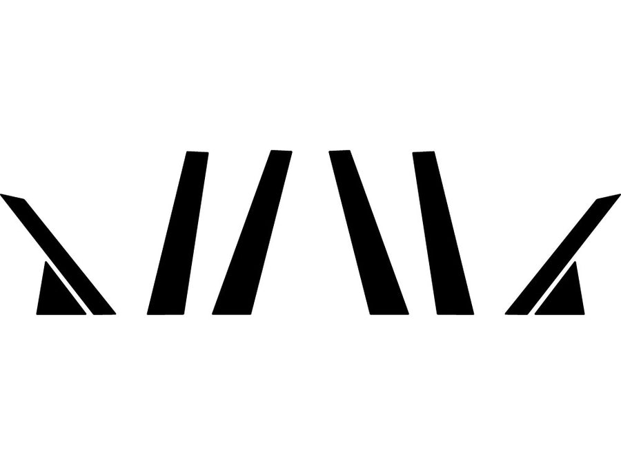 jaguar xj 2009-2019 Matte Black Pillar Trim Diagram