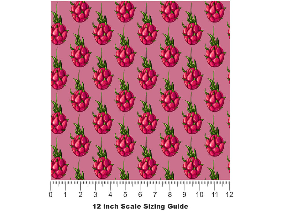Japanese Godzilla Fruit Vinyl Film Pattern Size 12 inch Scale~Rwraps Japanese Godzilla Fruit Sizing Chart~2