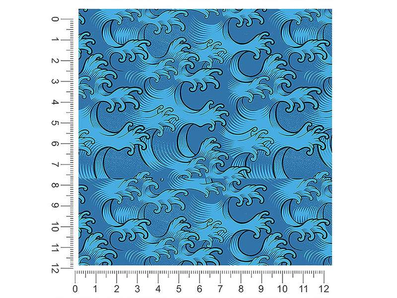 japanese waves japanese 1ft x 1ft Craft Sheets