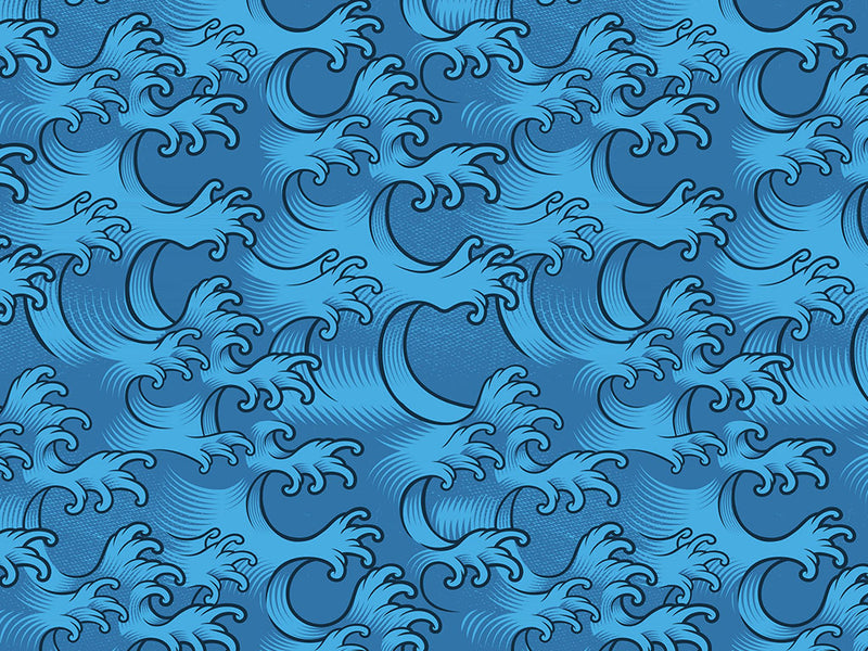 Japanese Waves Japanese Vinyl Wraps~Rwraps Series 914 Digitally Printed Vinyl Wrap~0