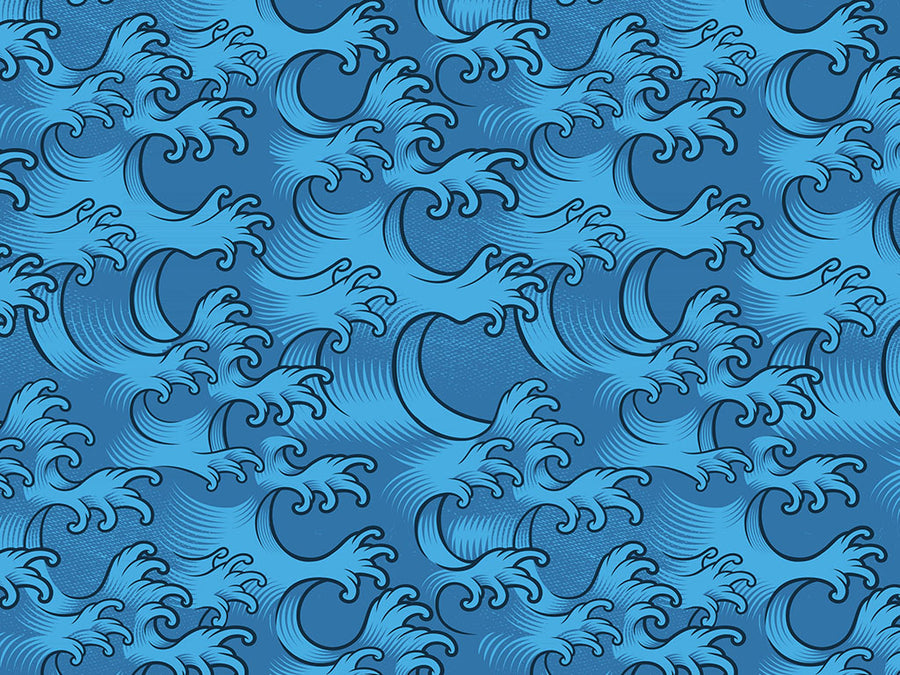 Japanese Waves Japanese Vinyl Wraps~Rwraps Series 914 Digitally Printed Vinyl Wrap~0
