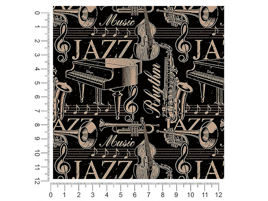 jazz essentials music 1ft x 1ft Craft Sheets