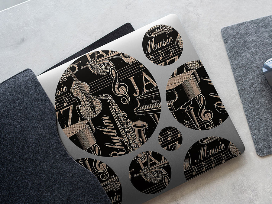 jazz essentials music DIY Laptop Stickers