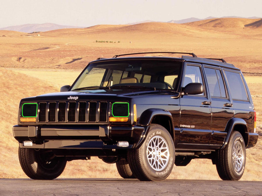 jeep cherokee 1993-1998 Headlight Tint Location