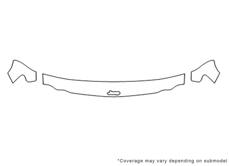 cherokee 3M Clear Bra Hood Precut PPF Diagram