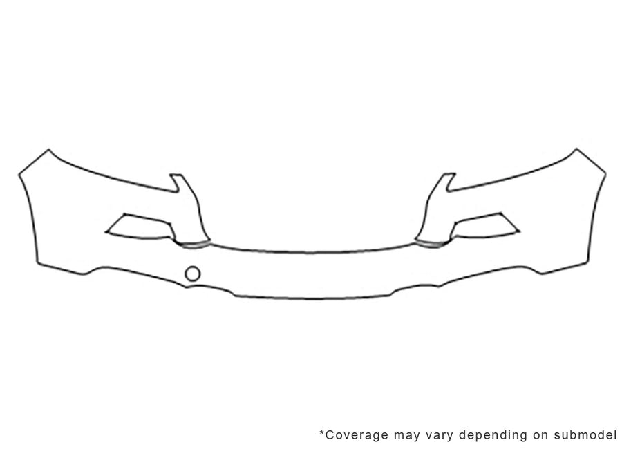 cherokee Avery Dennison Clear Bra Bumper Precut PPF Diagram