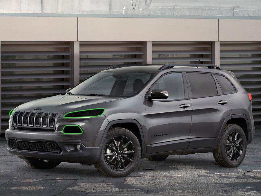 jeep cherokee 2014-2018 Headlight Tint Location
