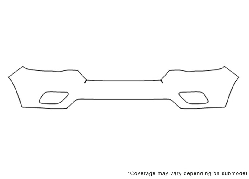 cherokee Avery Dennison Clear Bra Bumper Precut PPF Diagram