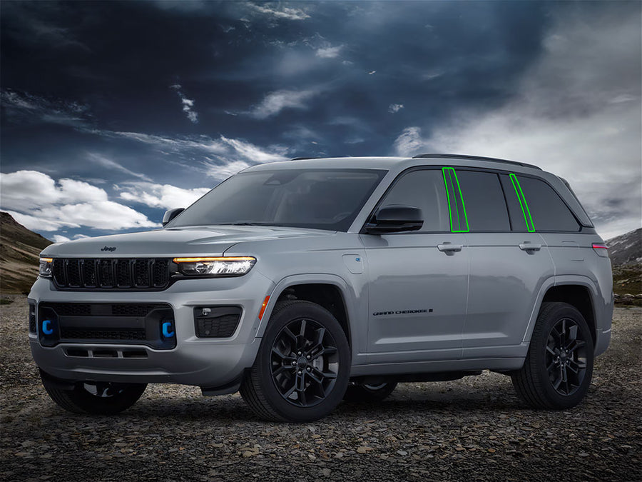 jeep cherokee 2021-2023 (l) Pillar Post Trim Installation Location