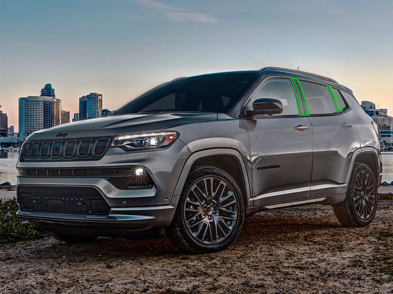 jeep compass 2017-2021 Pillar Post Trim Installation Location