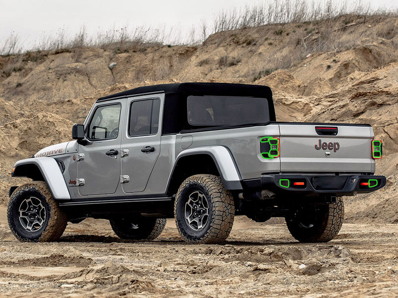 gladiator (rubicon, mojave, overland) Tail Light Tint Installation Points