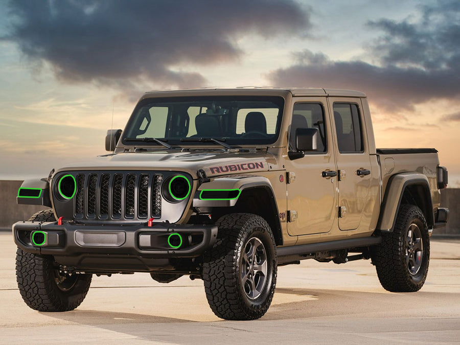 jeep gladiator 2020-2025 Headlight Tint Location