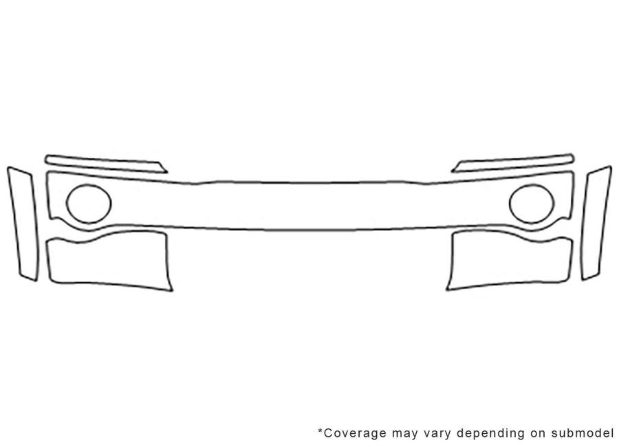 grand cherokee 3M Clear Bra Bumper Precut PPF Diagram