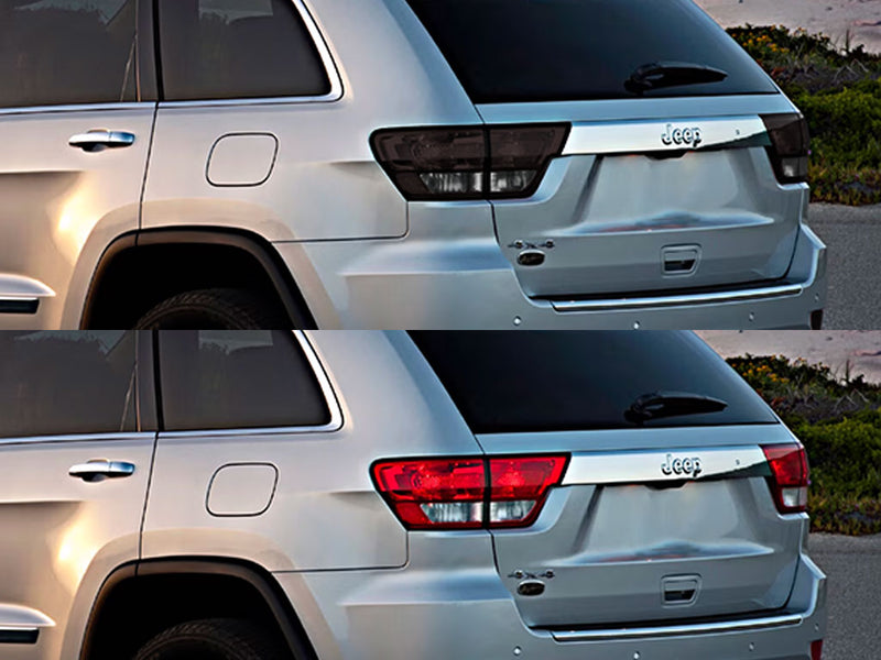 grand cherokee Before and After Smoked Taillights