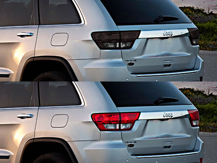 grand cherokee Before and After Smoked Taillights