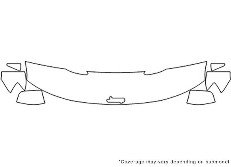 grand cherokee Avery Dennison Clear Bra Hood Precut PPF Diagram