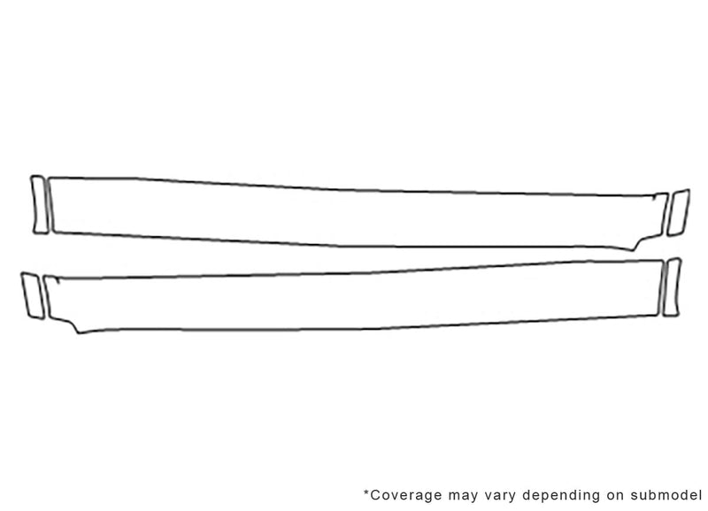 grand cherokee Avery Dennison Clear Bra Door Cup Precut PPF Diagram
