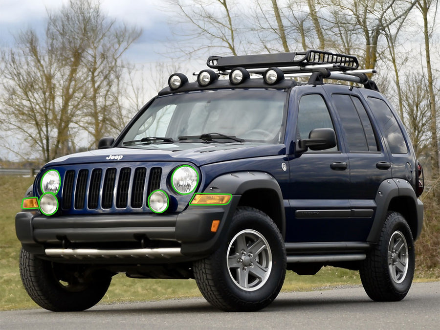 jeep liberty 2002-2004 Headlight Protection Installation Location