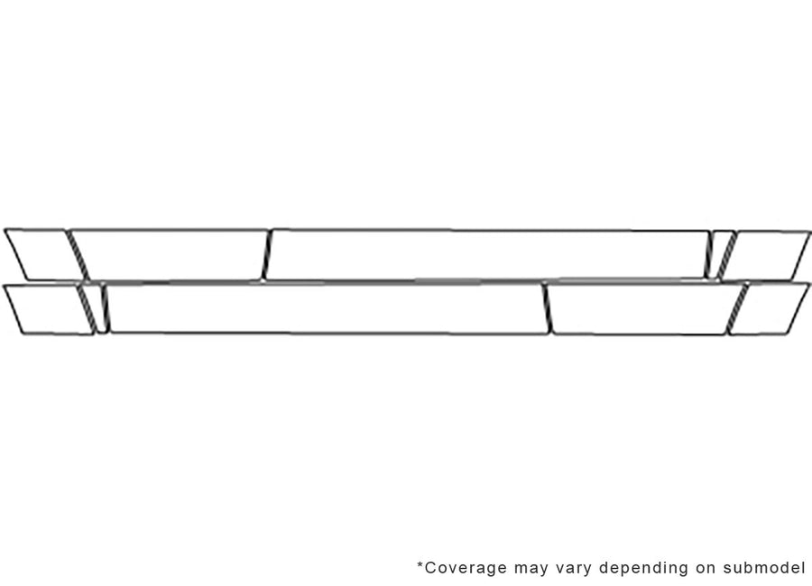 liberty 3M Clear Bra Door Cup Precut PPF Diagram