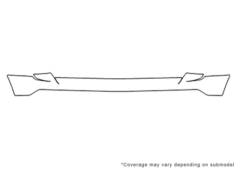 patriot 3M Clear Bra Bumper Precut PPF Diagram
