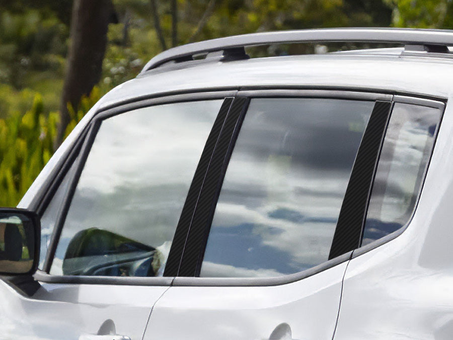 jeep renegade 2015-2021 Carbon Fiber Pillar Cover Diagram