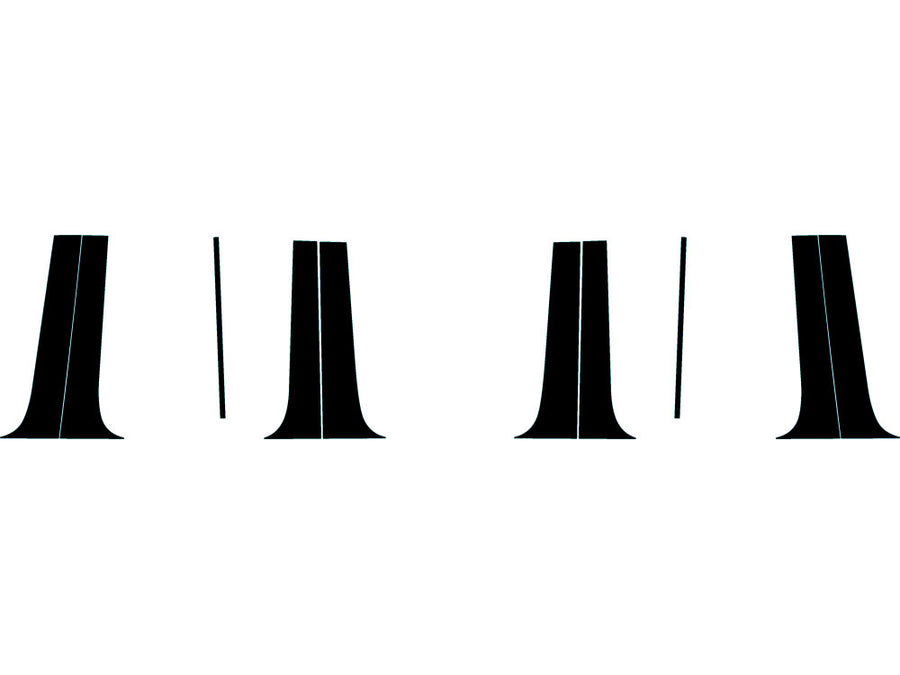jeep wagoneer 2022-2024 Carbon Fiber Pillar Trim Diagram