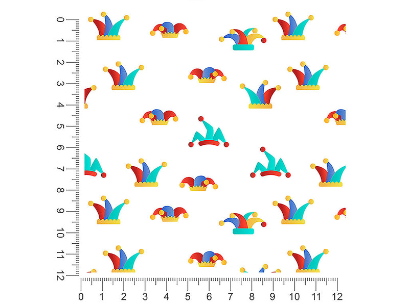 jesters cap circus 1ft x 1ft Craft Sheets