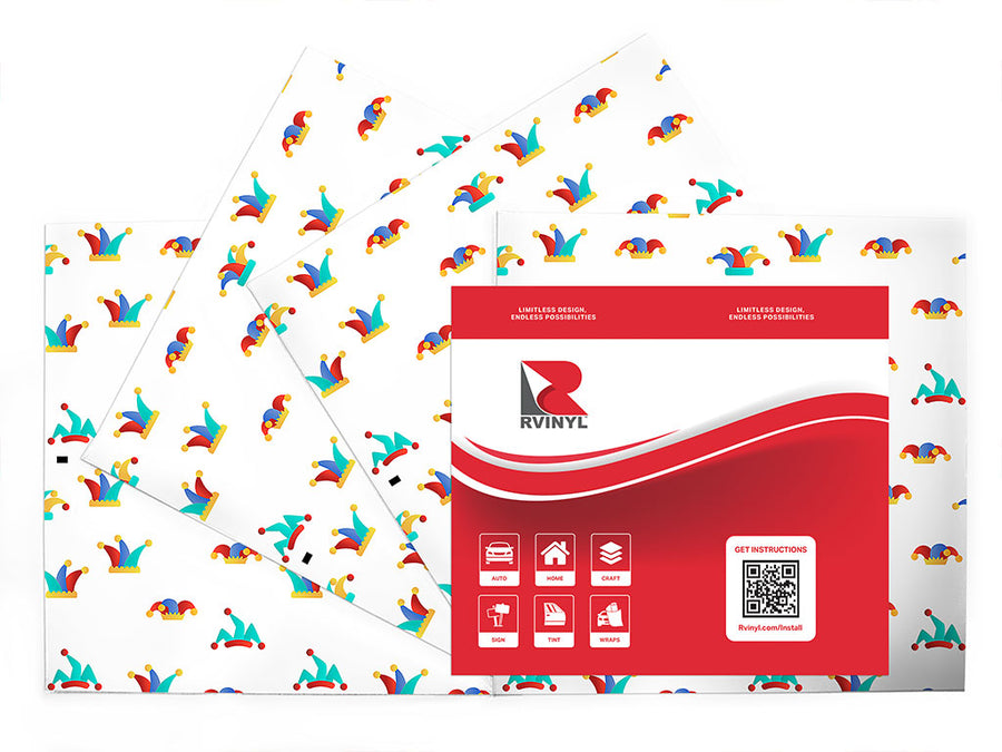 jesters cap circus Craft Vinyl Sheet Pack